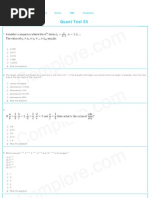 Cat 2009 Quant Test 55