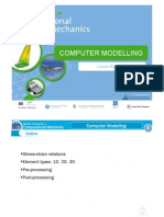 Computer Modelling: Linear Elasticity