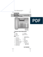 Siemens Euroset 2020 Manual