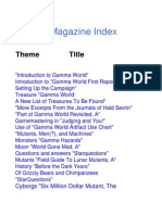 Gamma World Dragon Magazine Index