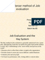 Job Evaluation