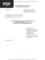 Ditch v. Feinberg, Et Al. - Motion To Vacate JPML Conditional Transfer Order