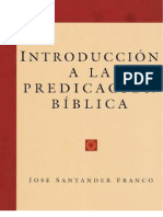 INTRODUCCIÓN A LA PREDICACIÓN BÍBLICA - Jose Santander Franco