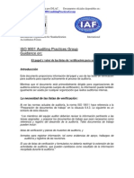 ISO 9000 Guía de Grupo para Prácticas de Auditoría