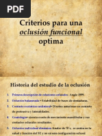 Criterios para Una Oclusion Optima