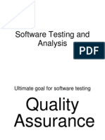 Software Testing and Analysis