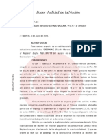 Expte. #81.997-13 - Desimone Claudio Marcos Contra Estado Nacional - P.E.N. - Sobre Amparo (REFORMA JUDICIAL)