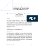 A Mapping Model For Transforming Traditional Software Development Methods To Agile Methodology