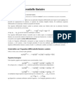 Equation Differentielle Lineaire