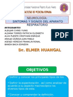 Neumologia: Signos y Sintomas Aparato Respiratorio