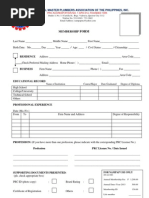 Nampap Membership Form