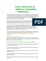 Historia de La Contabilidad en La Republica Dominicana