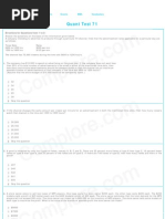 CAT 2009 Quant Test 71