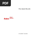 Sabre Price Quote Manual