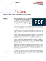 Societe Generale-Mind Matters-James Montier-Vanishing Value-Has The Market Rallied Too Far, Too Fast - 090520