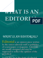 What Is An Editorial