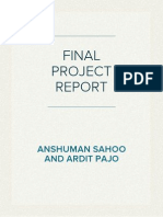 Final Project Report: 2D Mini Golf Game By, Anshuman Sahoo Ardit Pajo