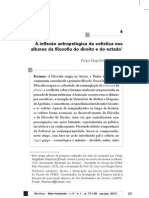 4 A Inflexão Antropológica Da Sofística Nos Albores Da Filosofia Do Direito e Do Estado