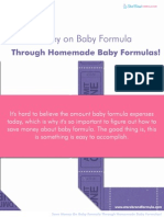 Save Money On Baby Formula Through Homemade Baby Formulas!