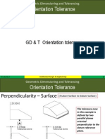 Orientation Tolerance GDT