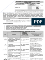 Plano de Curso - Proteção Contra Incêndio Módulo II - Vitória Da Conquista - 2012