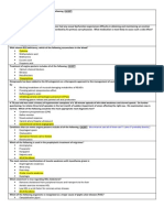 Internal Medicine End of Rotation Questions