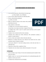 Collection and Processing of Crude Drug