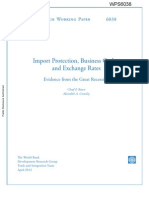 Import Protection, Business Cycles, and Exchange Rates: Policy Research Working Paper 6038