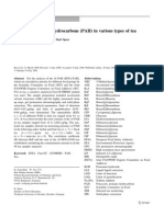 Polycyclic Aromatic Hydrocarbons (PAH) in Various Types of Tea 2008 European Food Research and Te