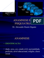 ANAMNESE e Exame Psiquico