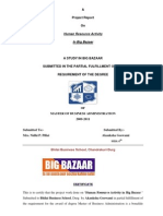 A Project Report On: Human Resource Activity in Big Bazaar