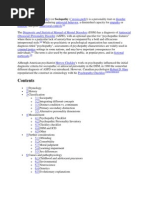 Diagnostic and Statistical Manual of Mental Disorders: Psychopathy (