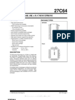 64K (8K X 8) Cmos Eprom: Features Package Types