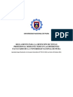 Nuevo Reglamento de Tesis Unp 10 de Agosto 2012 PDF