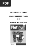 Platinum Mathematics Grade 4 Lesson Plans