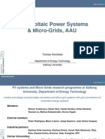 Photovoltaic Power Systems and Micro Grids