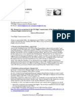 13-08-24 Request For Protection of A Human Rights Activist in Israel by UN High Commissioner For Human Rights