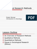 Lesson 3 - Sociological Research Methods