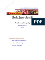 Disaster Preparedness Kit 2003