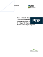 OFR 2013-09 Maps of Fresh Groundwater Chemistry, Edmonton-Calgary Corridor, Alberta: III - Upper 50 Metres of The Horseshoe Canyon Aquifer