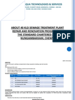 Sewage Treatment Plant Revamping Report