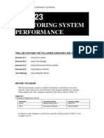 Monitoring System Performance: This Lab Contains The Following Exercises and Activities