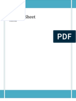 Balance Sheet Tutorial