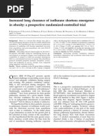 Increased Lung Clearance of Isoflurane Shortens Emergence in Obesity: A Prospective Randomized-Controlled Trial