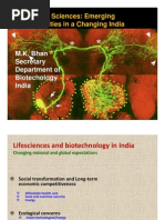 Biological Sciences: Emerging Opportunities in A Changing India