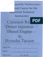 Common Rail Direct Injection (CRDi) Diesel Engine in Hyundai Tucson