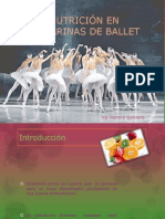 Nutrición en Bailarinas de Ballet