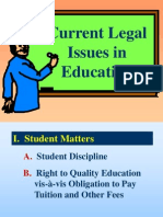 Current Legal Issues in Educationn