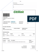 Contoh Tiket Citilink