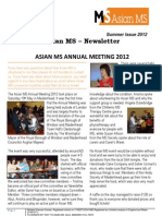 Asian MS Newsletter Summer Issue, 2012